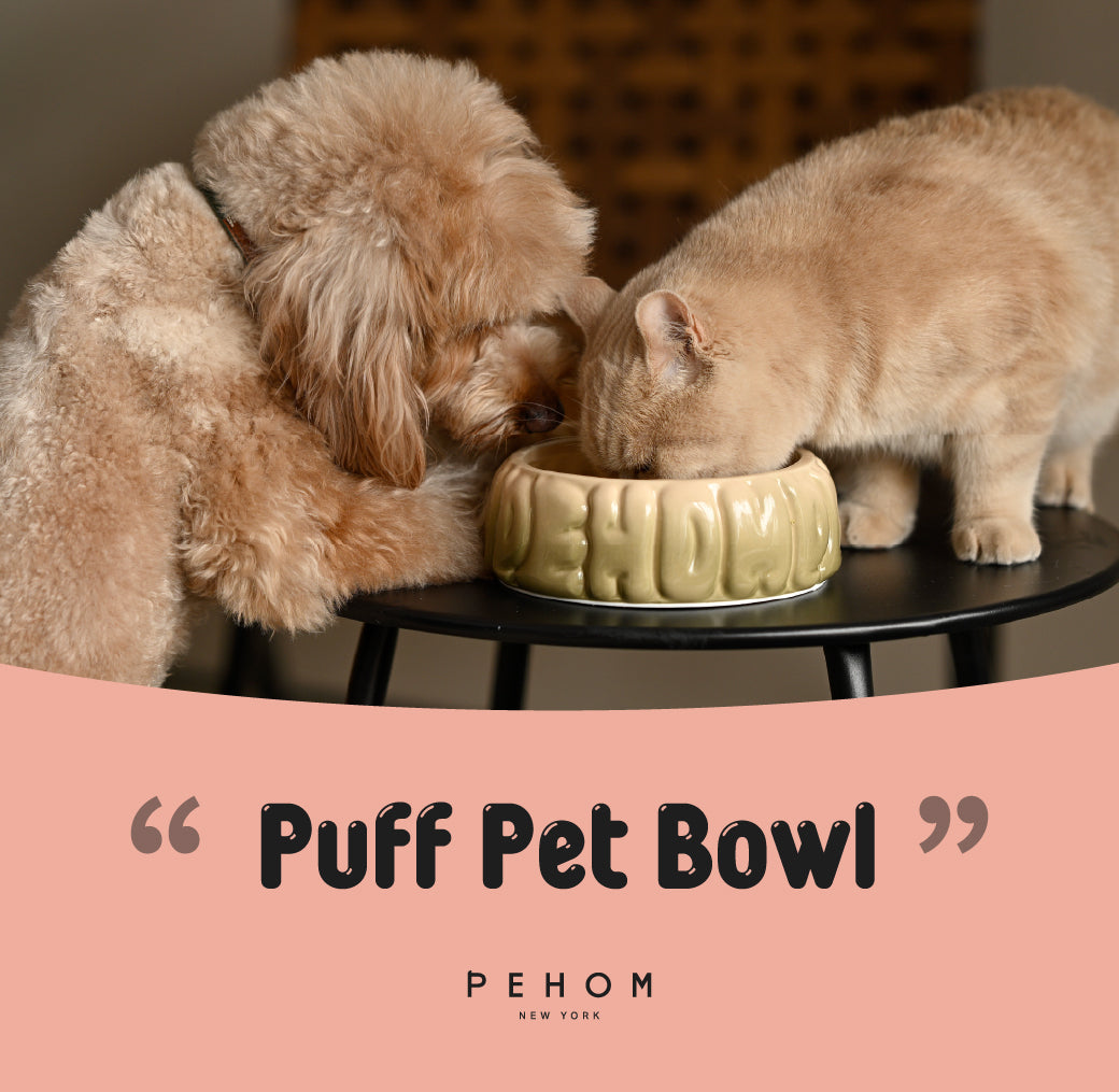 Puff Pet Bowl-Gradient Caramel