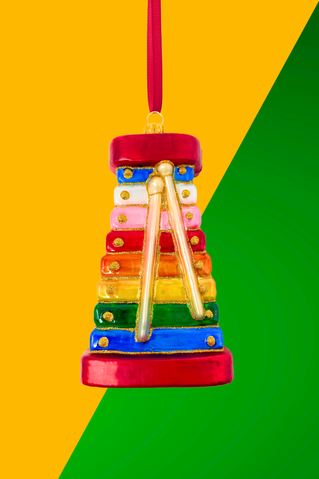 Eriks Xylophone Polish Glass Christmas Ornament