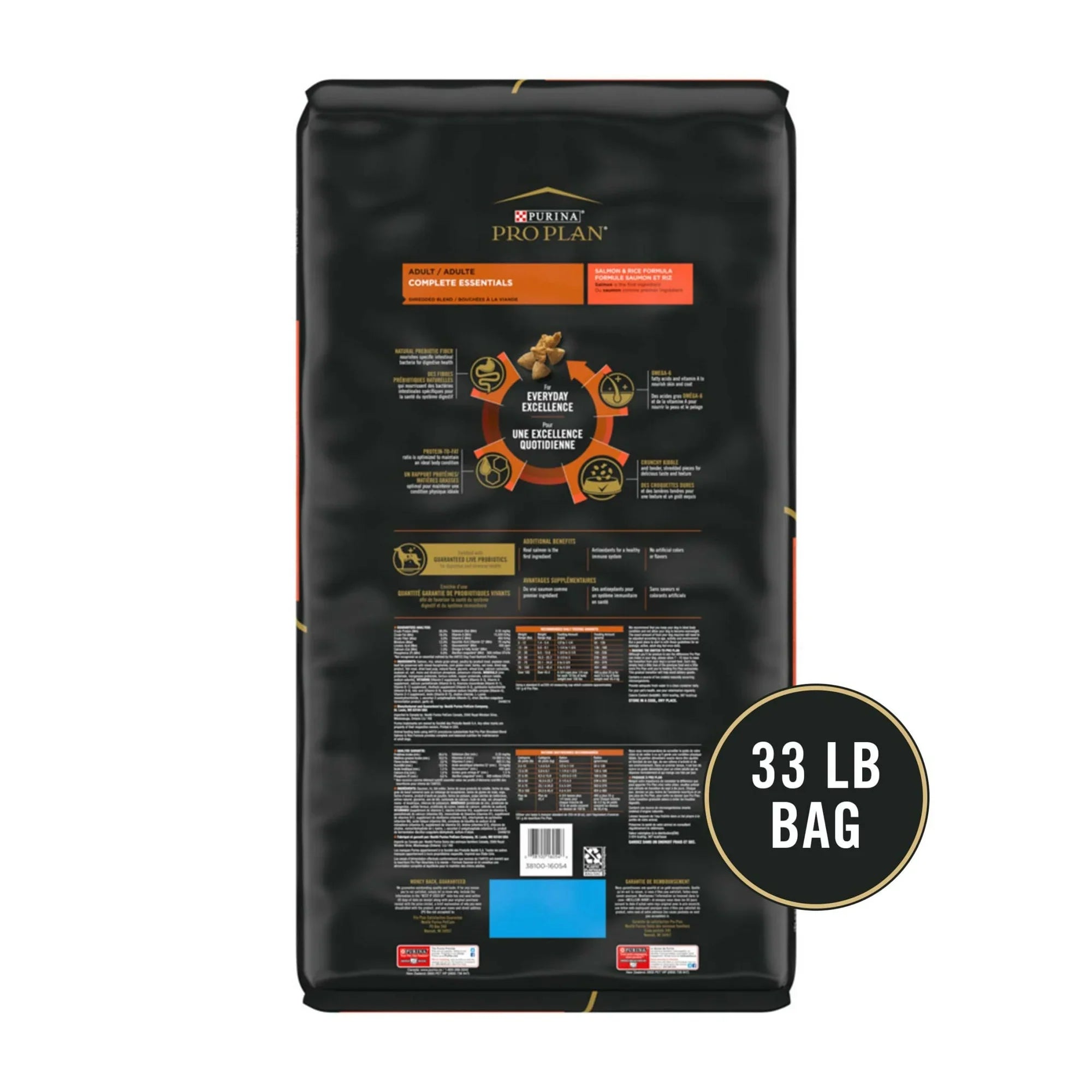 Pro Plan Adult Complete Essentials Shredded Blend Salmon & Rice Dry Dog Food