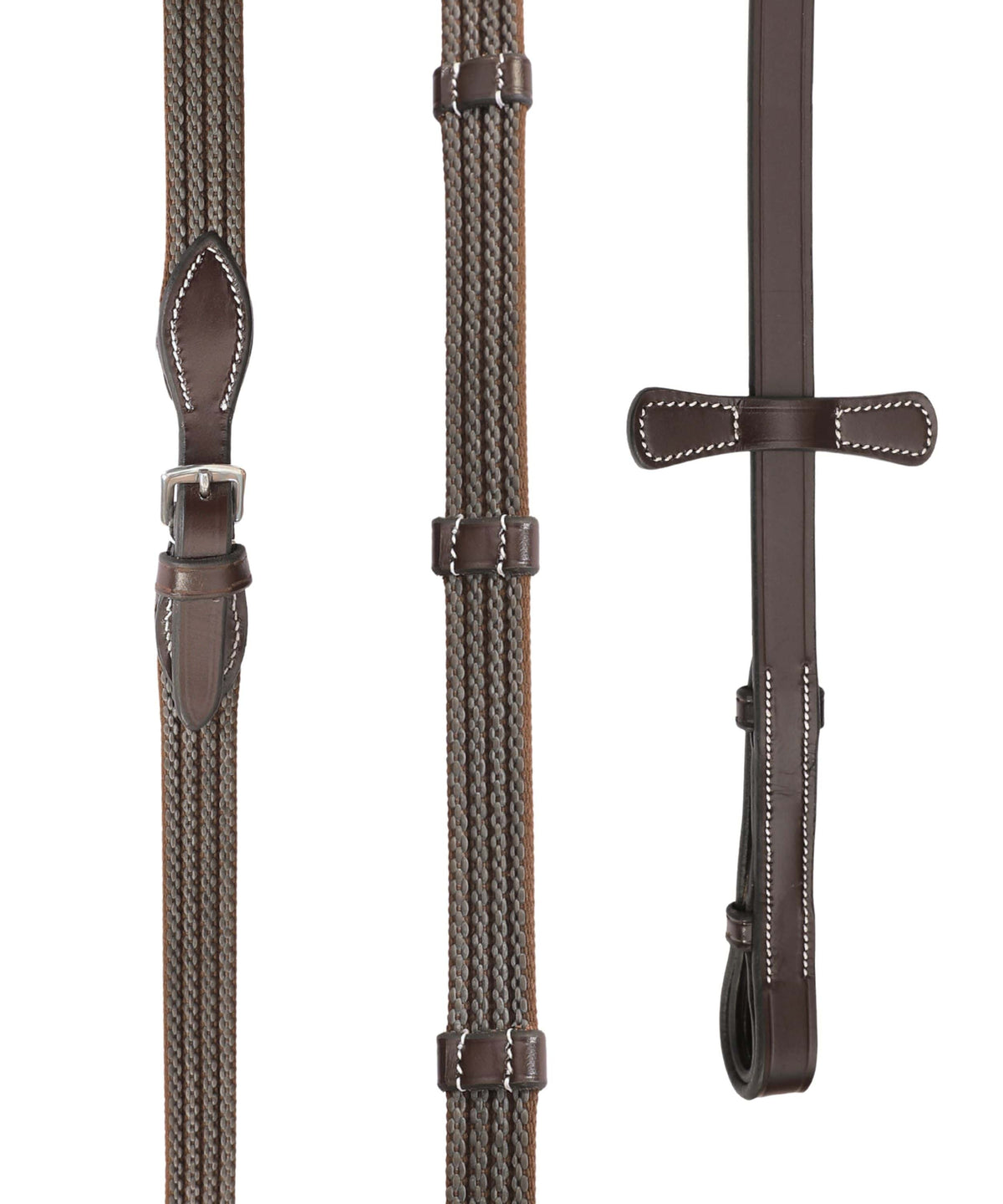 ExionPro Rubber Web Reins - HT Animal Supply