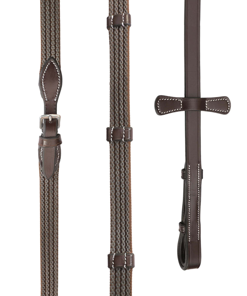 ExionPro Rubber Web Reins - HT Animal Supply
