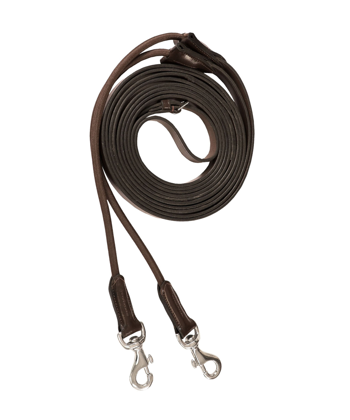 ExionPro Leather Draw Reins with Round Elastic