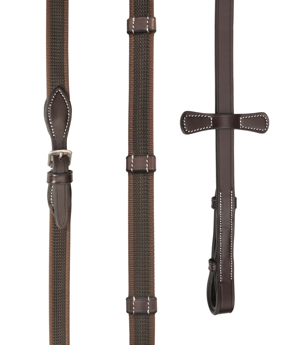ExionPro Rubberized Web Reins - HT Animal Supply