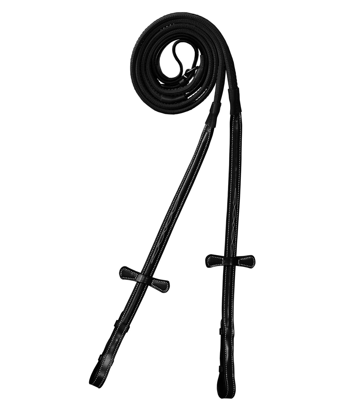 ExionPro Rubber Reins with Fancy Stitching - HT Animal Supply