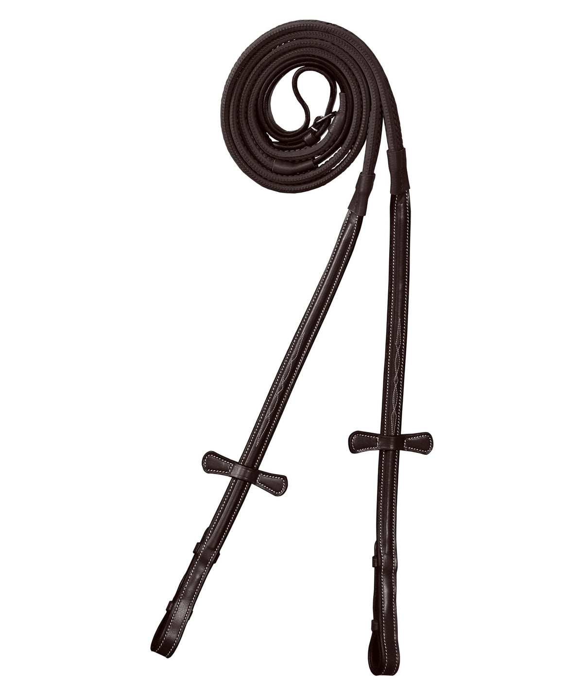 ExionPro Rubber Reins with Fancy Stitching - HT Animal Supply