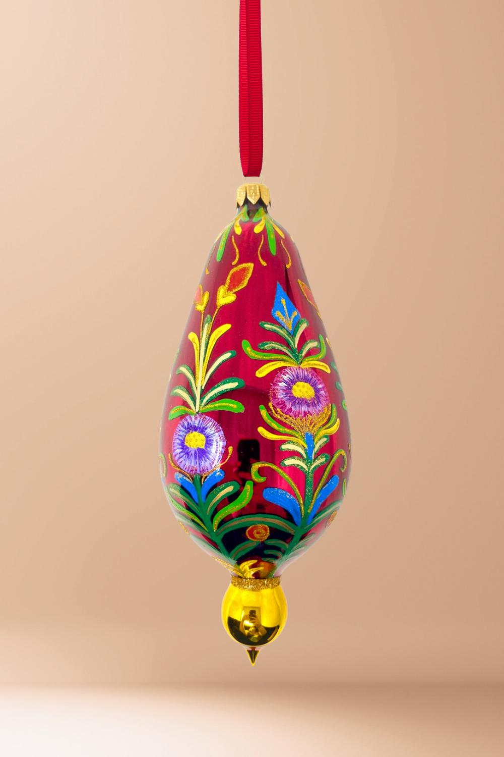 Evening Frolic Polish Glass Ornament