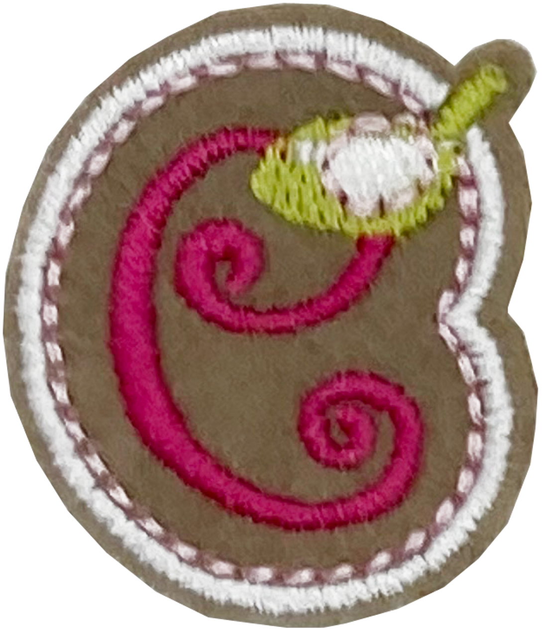 Curly Pink E - Patch