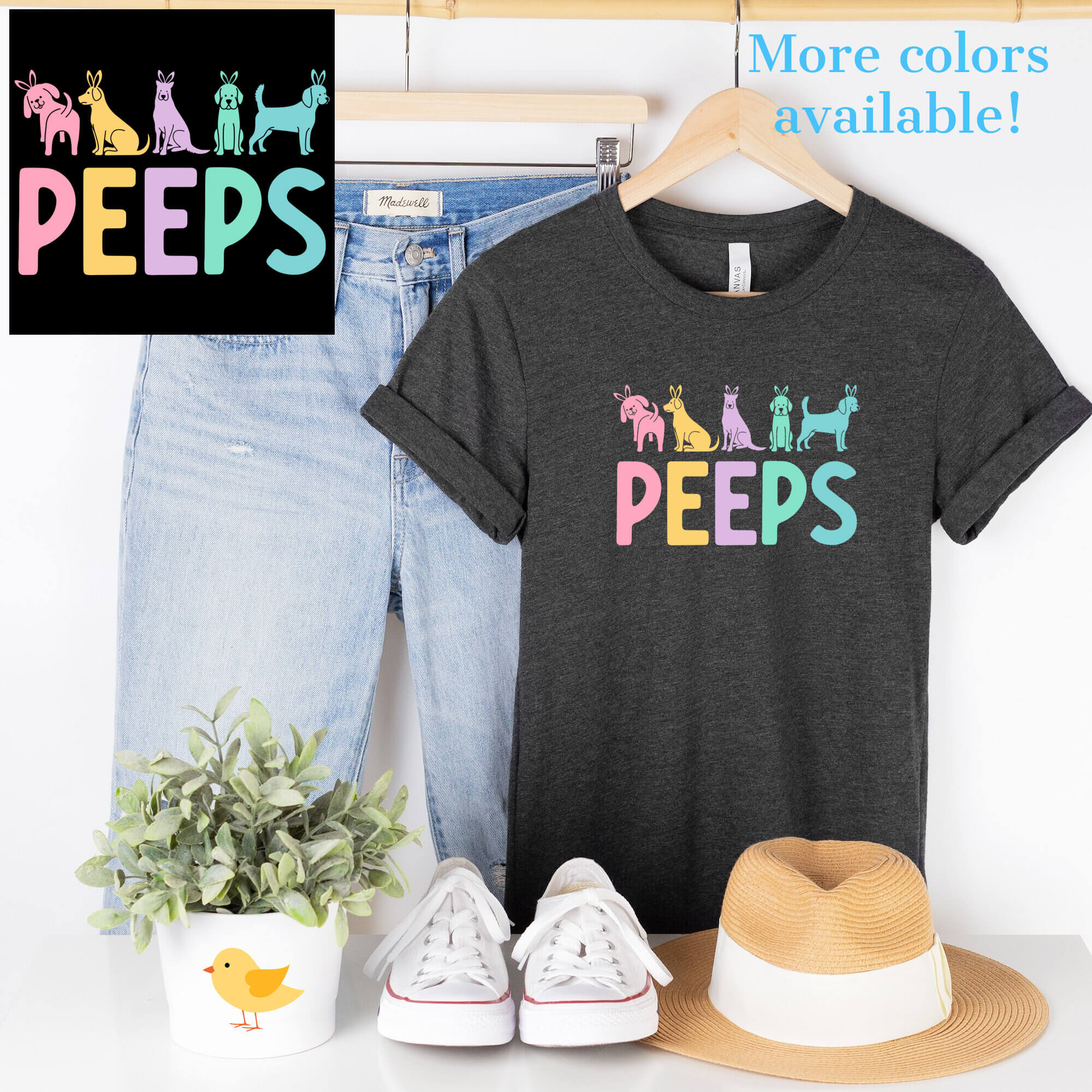 Easter Peeps Unisex T-Shirt | Fun Easter People Shirt | Human Dog Gear