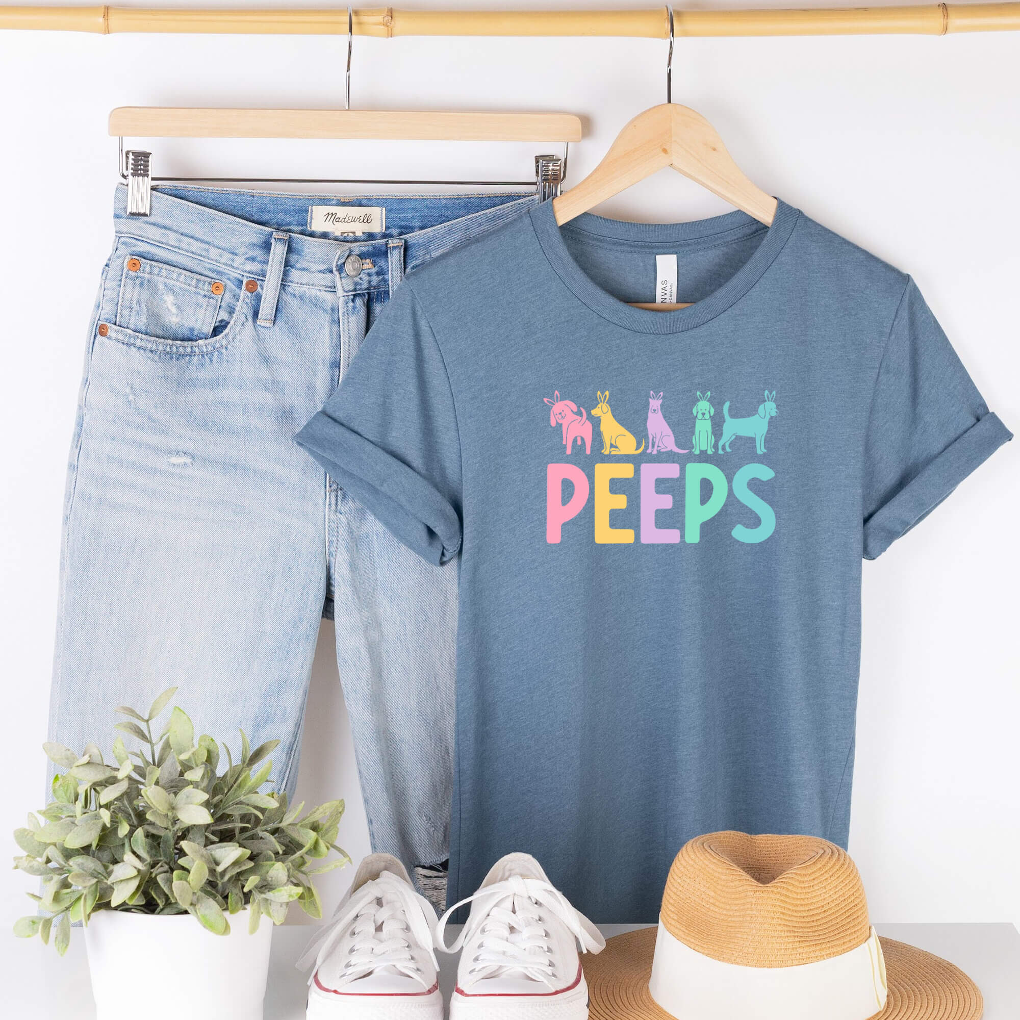 Easter Peeps Unisex T-Shirt | Fun Easter People Shirt | Human Dog Gear