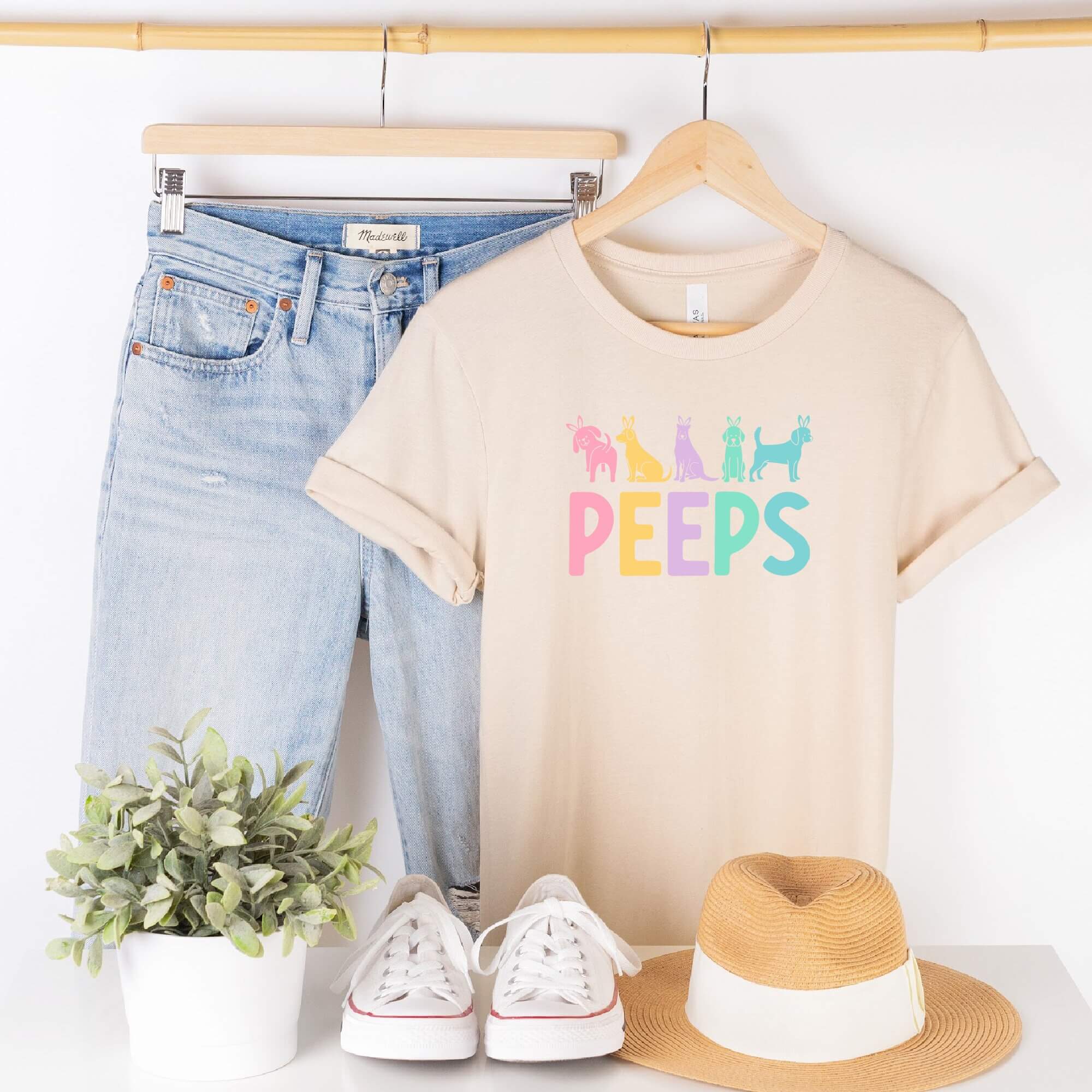 Easter Peeps Unisex T-Shirt | Fun Easter People Shirt | Human Dog Gear