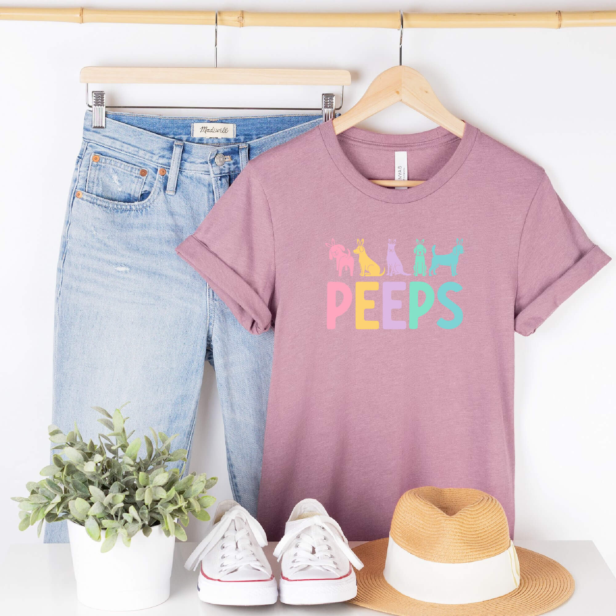 Easter Peeps Unisex T-Shirt | Fun Easter People Shirt | Human Dog Gear