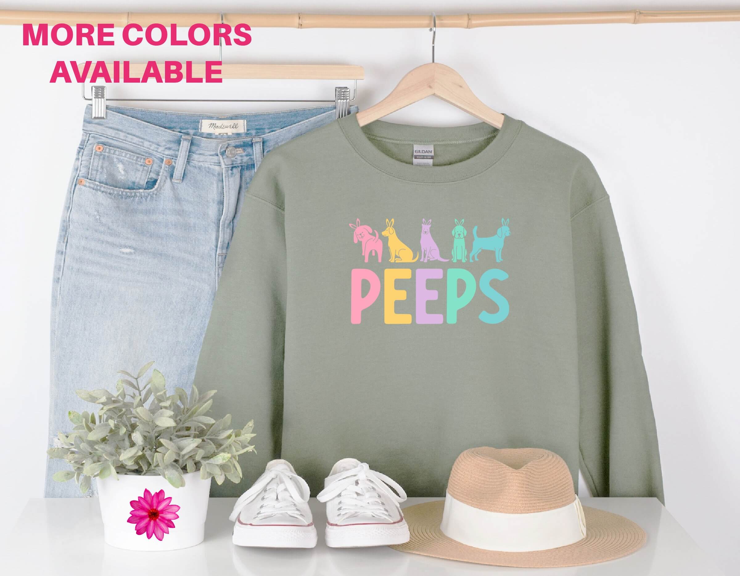 Easter Peeps Unisex Sweatshirt | Fun Easter Shirt | Human Dog Gear