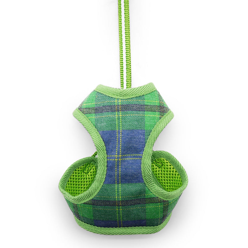 DOGO EasyGO Plaid Dog Harness and Leash Set