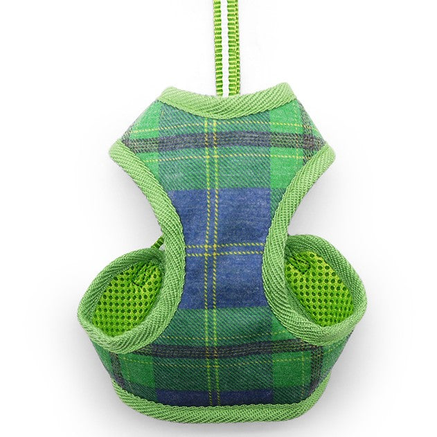 DOGO EasyGO Plaid Dog Harness and Leash Set