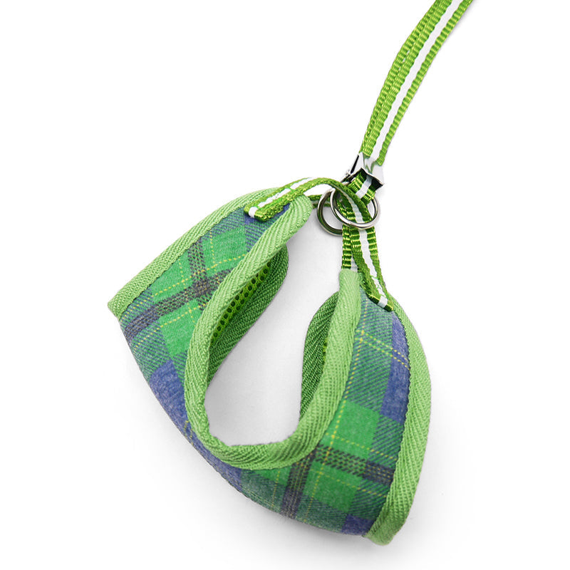 DOGO EasyGO Plaid Dog Harness and Leash Set