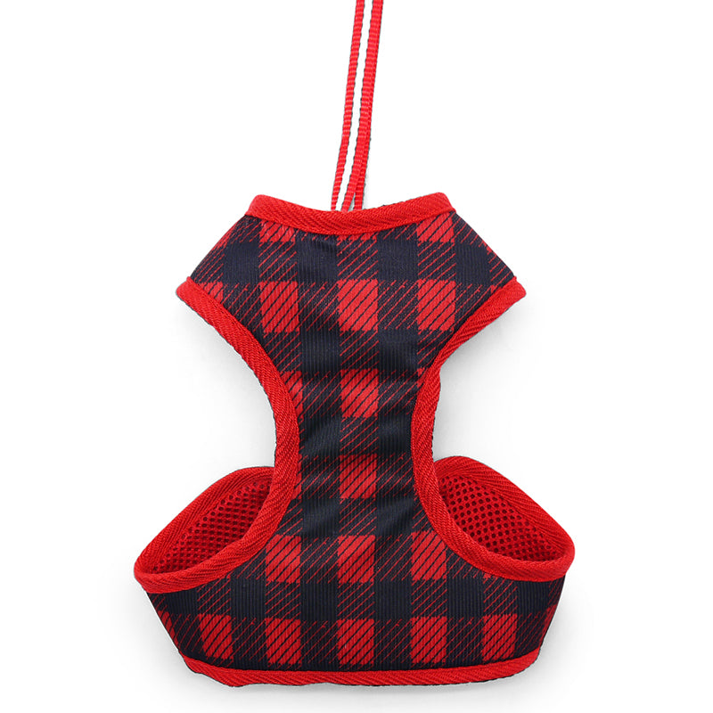 DOGO EasyGO Plaid Dog Harness and Leash Set