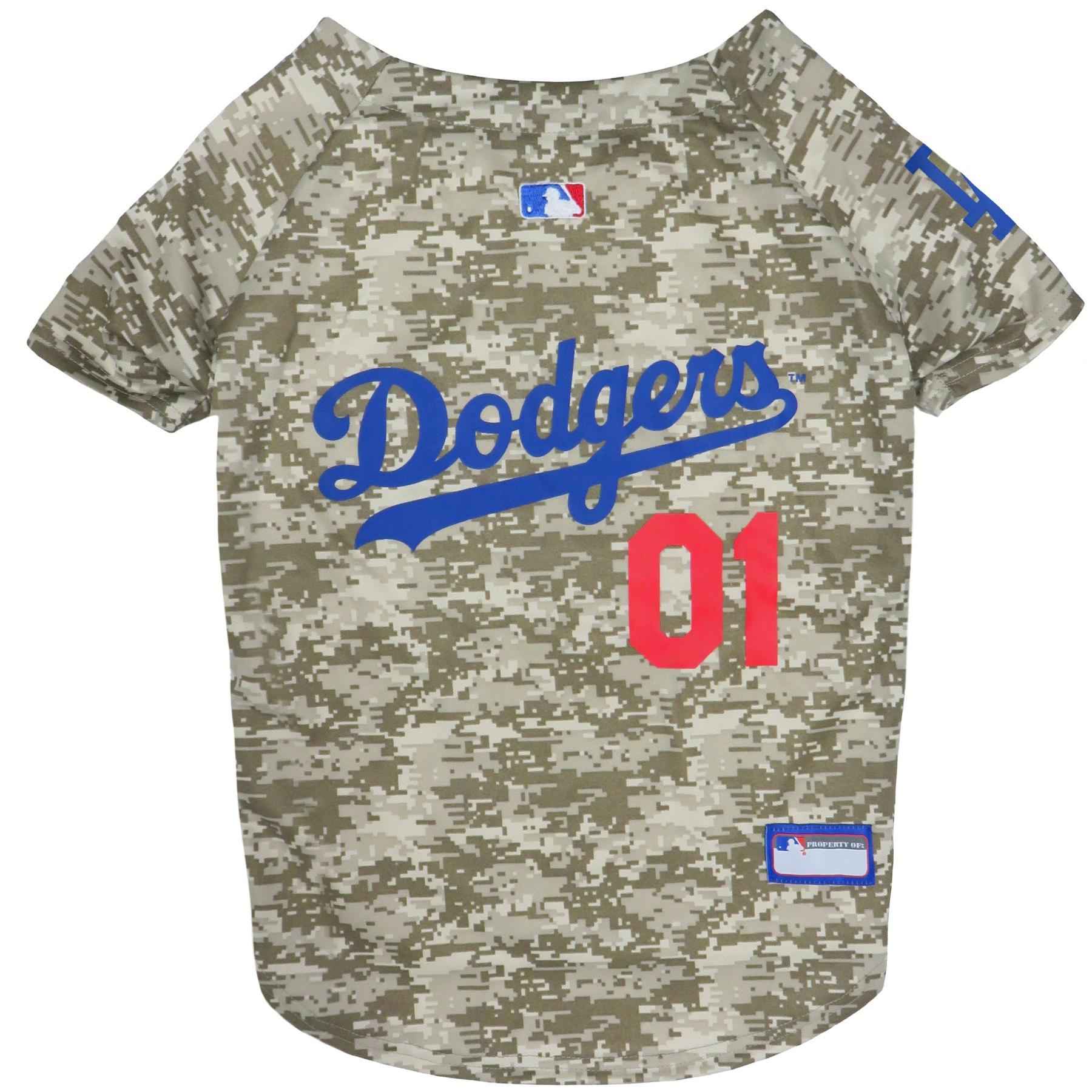 MLB Los Angeles Dodgers Camo Mesh Pet Jersey