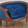Elegant French-Style Pet Bed Blue