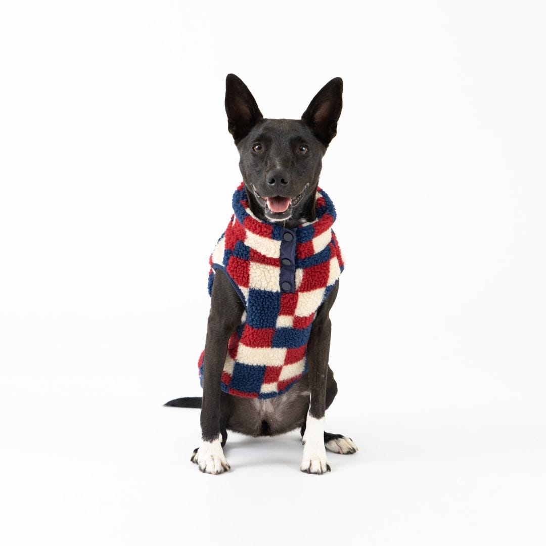 Fab Ski Navy Sherpa Vest 