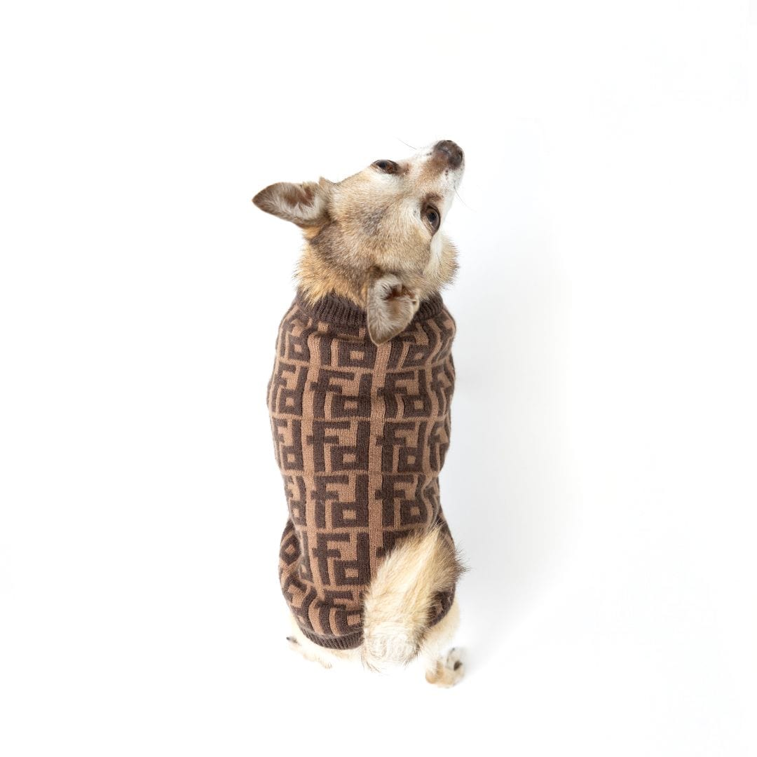 Brown Monogram Sweater 
