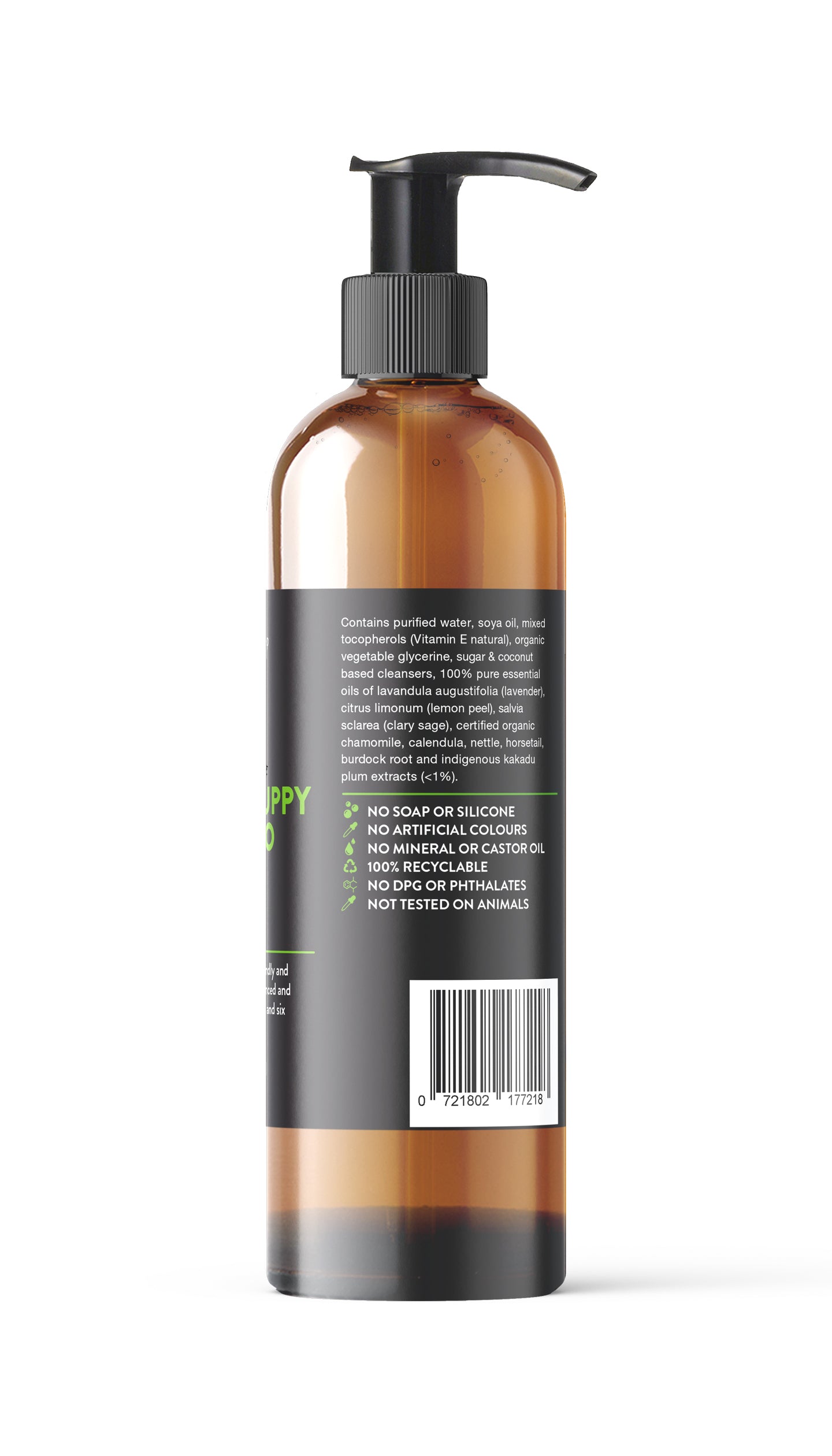 Puppy Shampoo: Lavender, Lemon Peel and Clary Sage (Adults & Puppies) 500ml