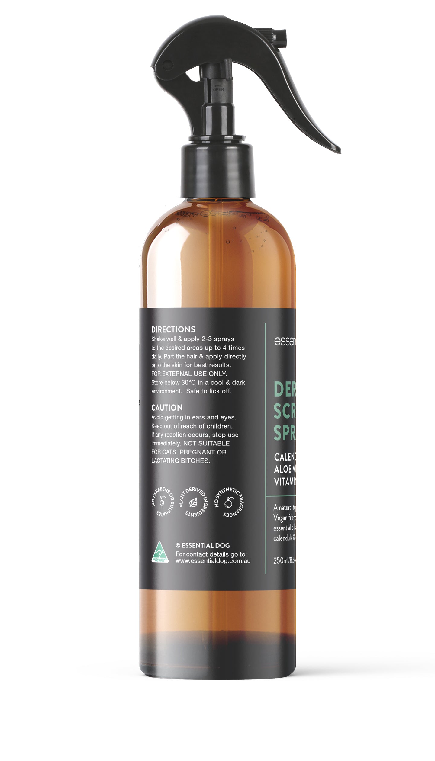 Essential Dog Dermal Scratch Anti Itch Spray 250ml