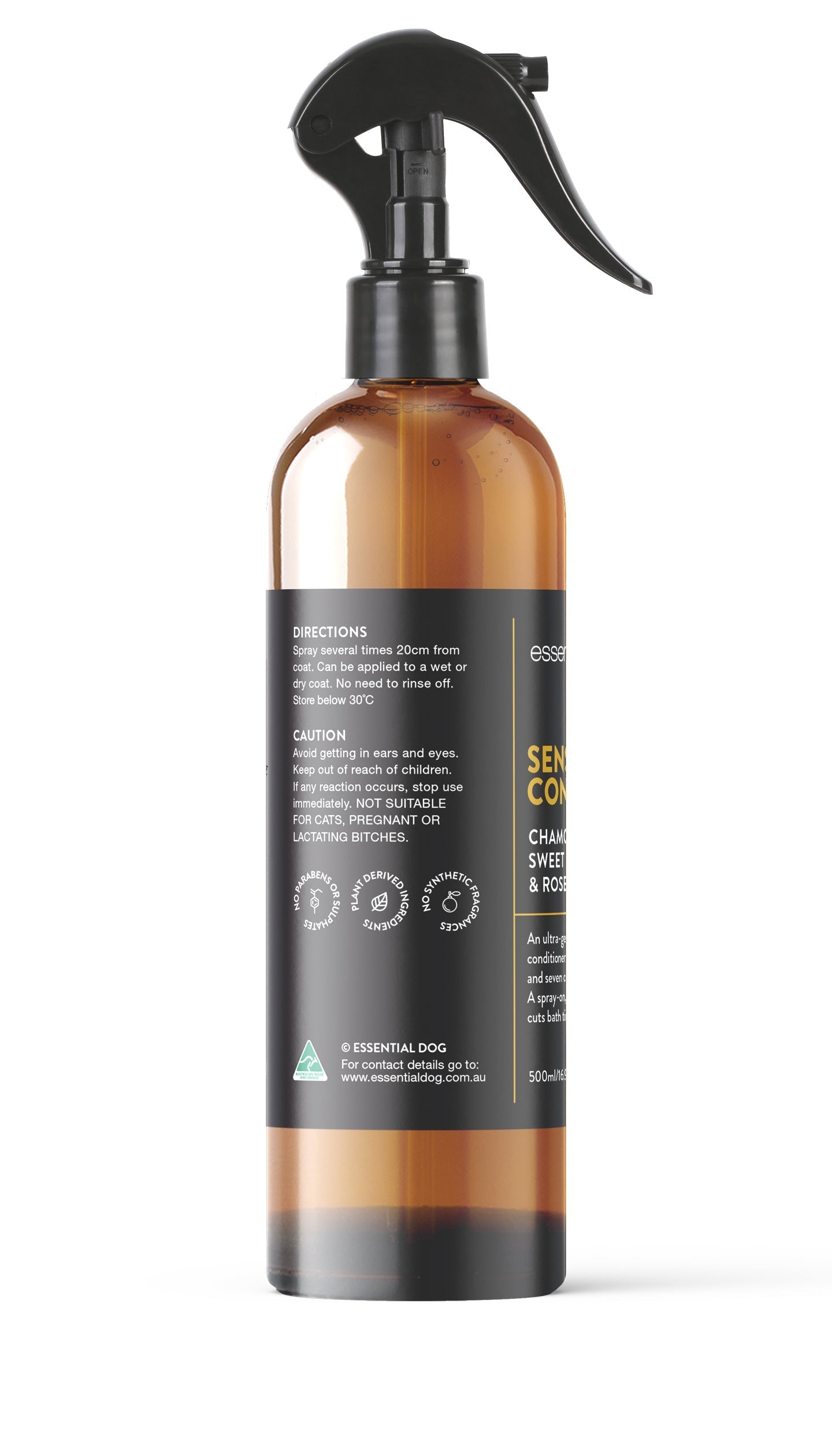Essential Dog Sensitive Conditioner (Chamomile, Sweet Orange & Rosewood) 500ml
