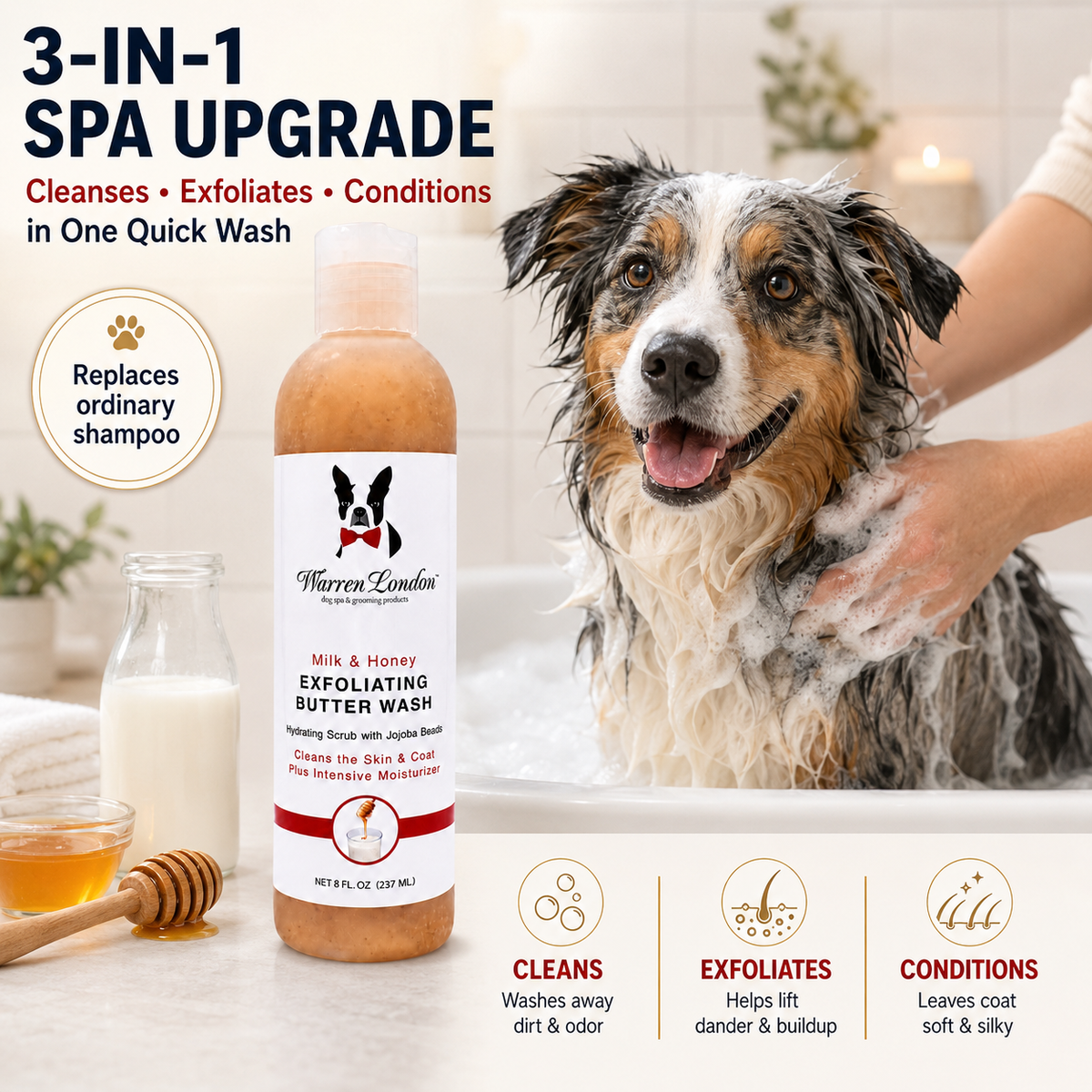 Exfoliating Butter Wash - 2 Scents | HT Animal Supply