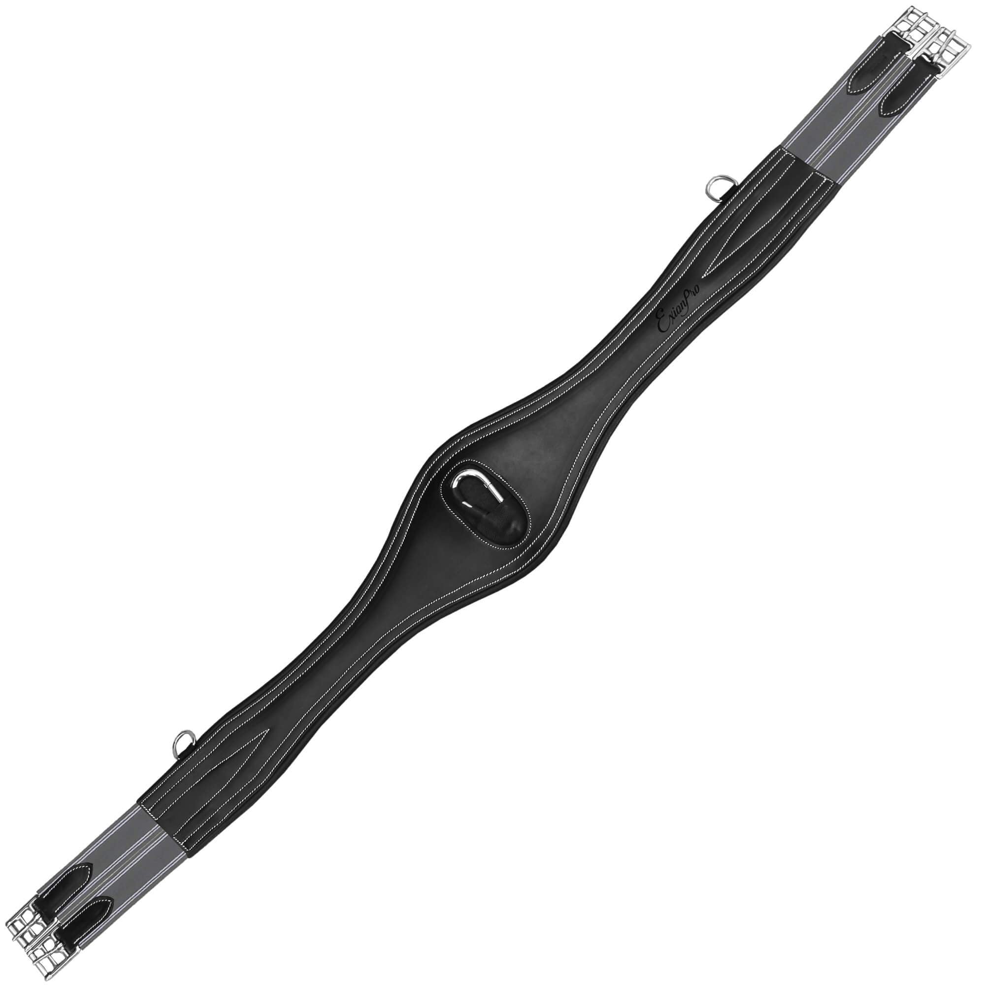 ExionPro Snap Over Lay Girth - Grey Elastic with White Lines