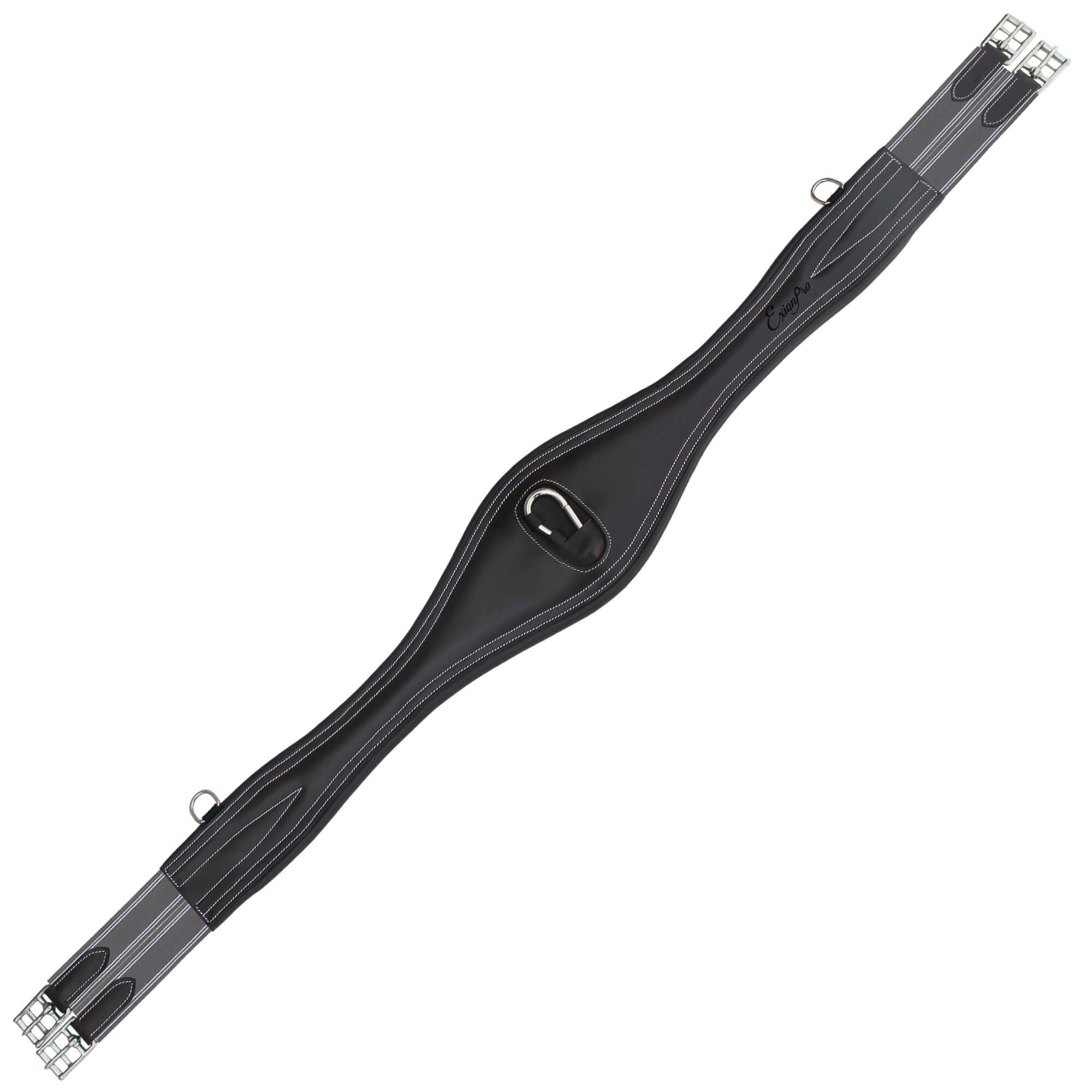ExionPro Snap Over Lay Girth - Grey Elastic with White Lines