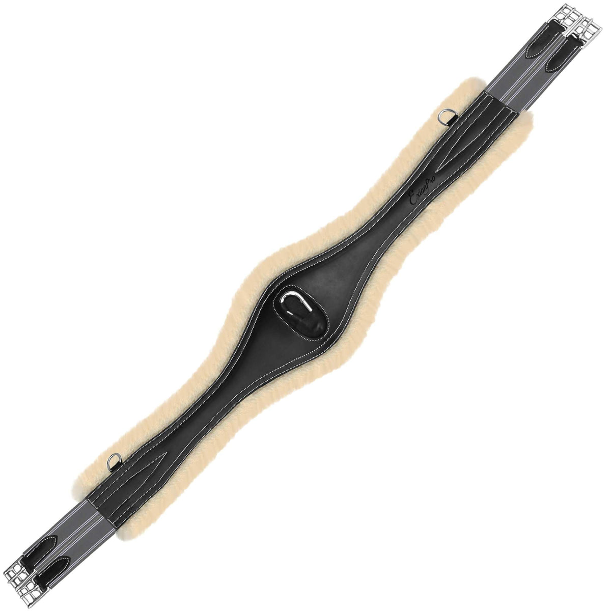 ExionPro Snap Over Lay Girth - Grey Elastic with White Lines - HT Animal Supply