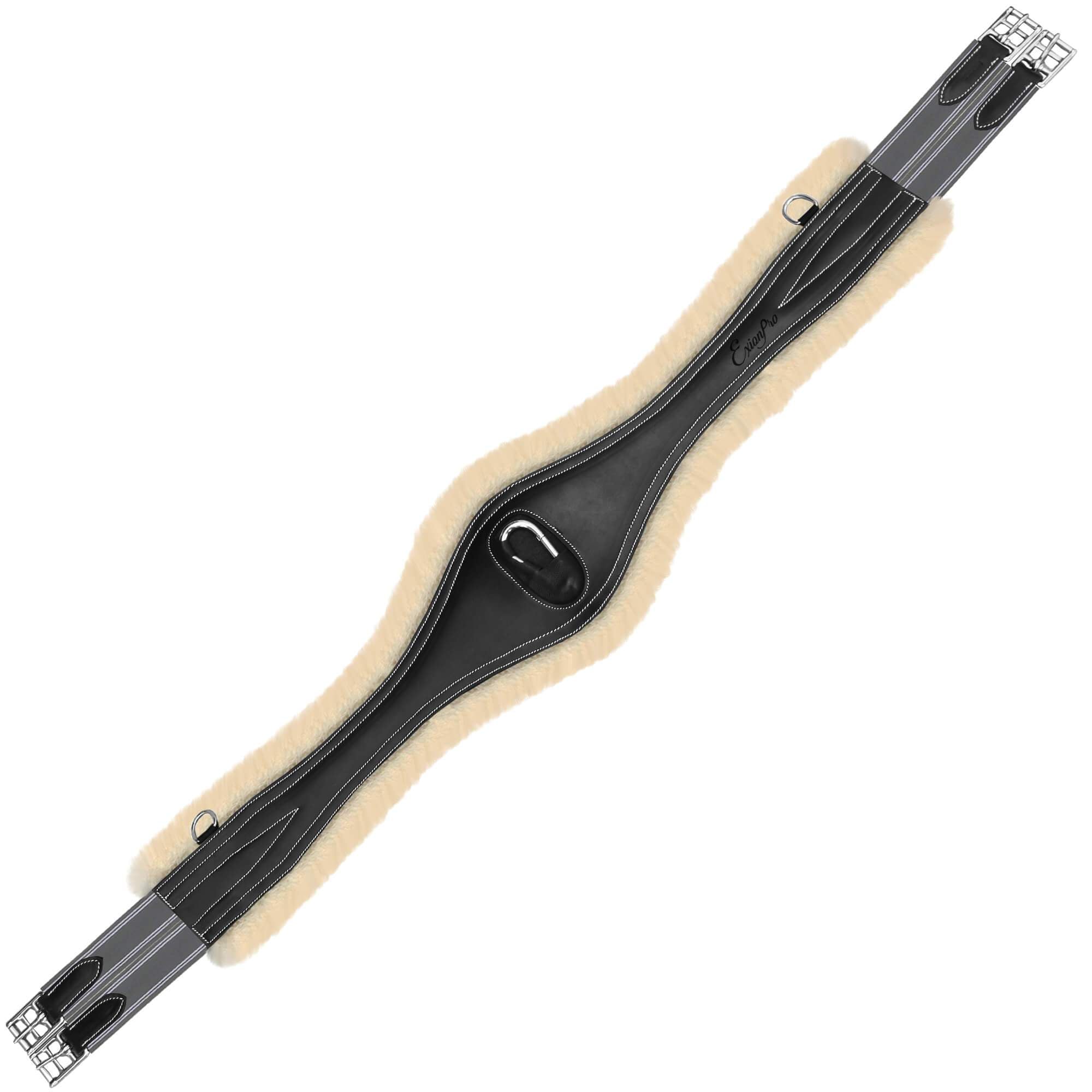 ExionPro Snap Over Lay Girth - Grey Elastic with White Lines - HT Animal Supply