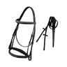 ExionPro Thin Noseband Padded Hunter Bridle with Reins
