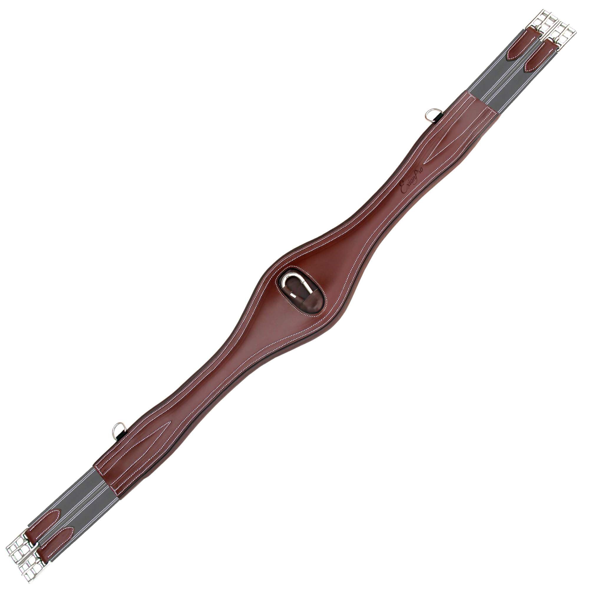 ExionPro Snap Over Lay Girth - Grey Elastic with White Lines - HT Animal Supply