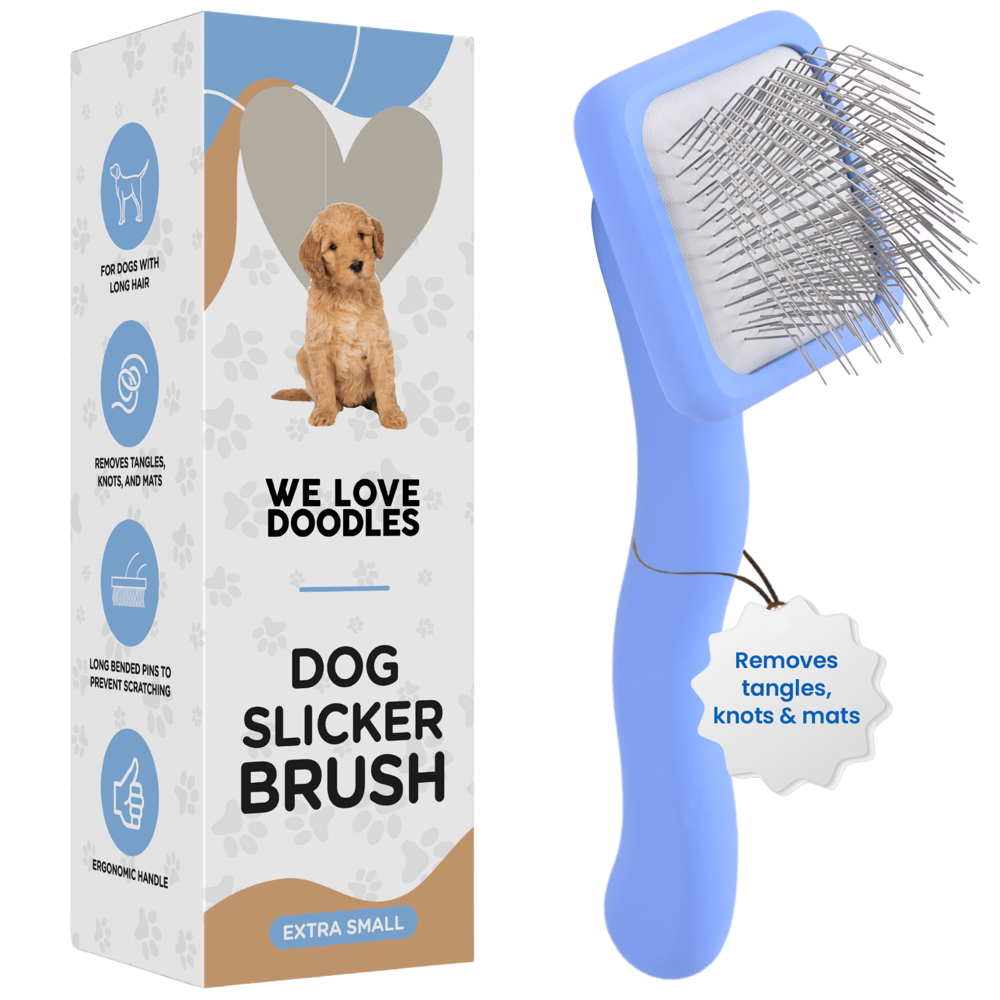 Extra Small Slicker Brush for Dogs