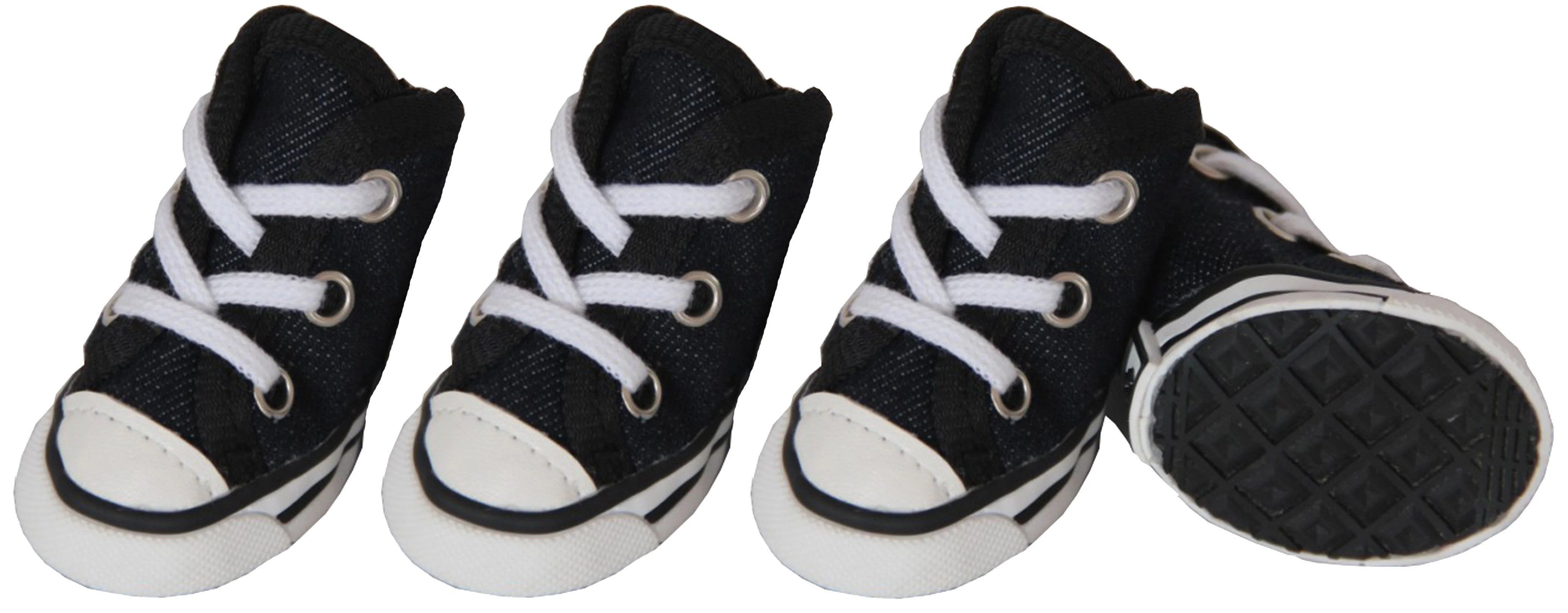 Extreme-Skater Canvas Casual Grip Dog Sneaker Shoes - Set Of 4