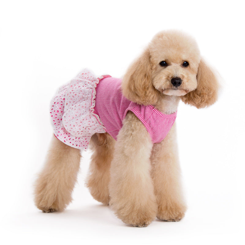 DOGO Eyelet Flower Dog Dress