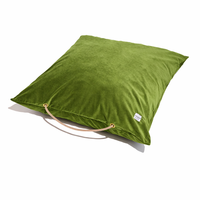 Moss Washable Velvet Dog Bed