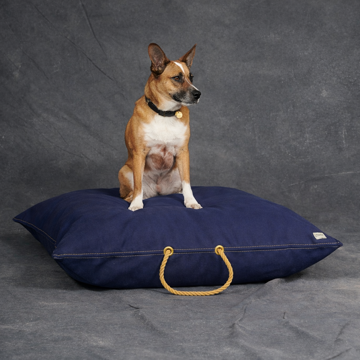 Denim Dog Bed