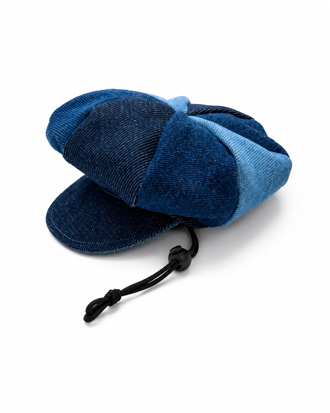 Heads or Tails Pup Denim Newsboy Hat