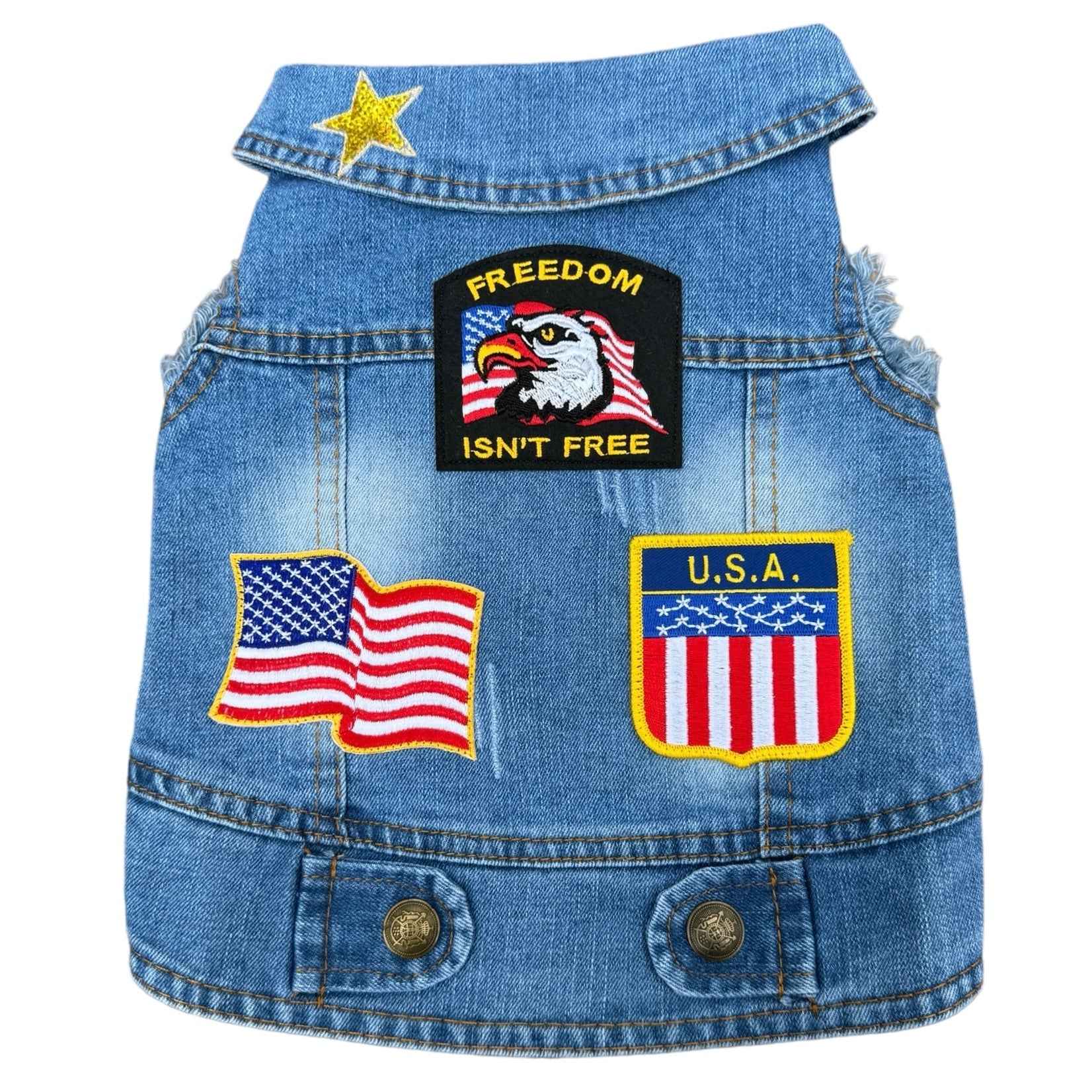 Heads or Tails Pup All American Dog Vest