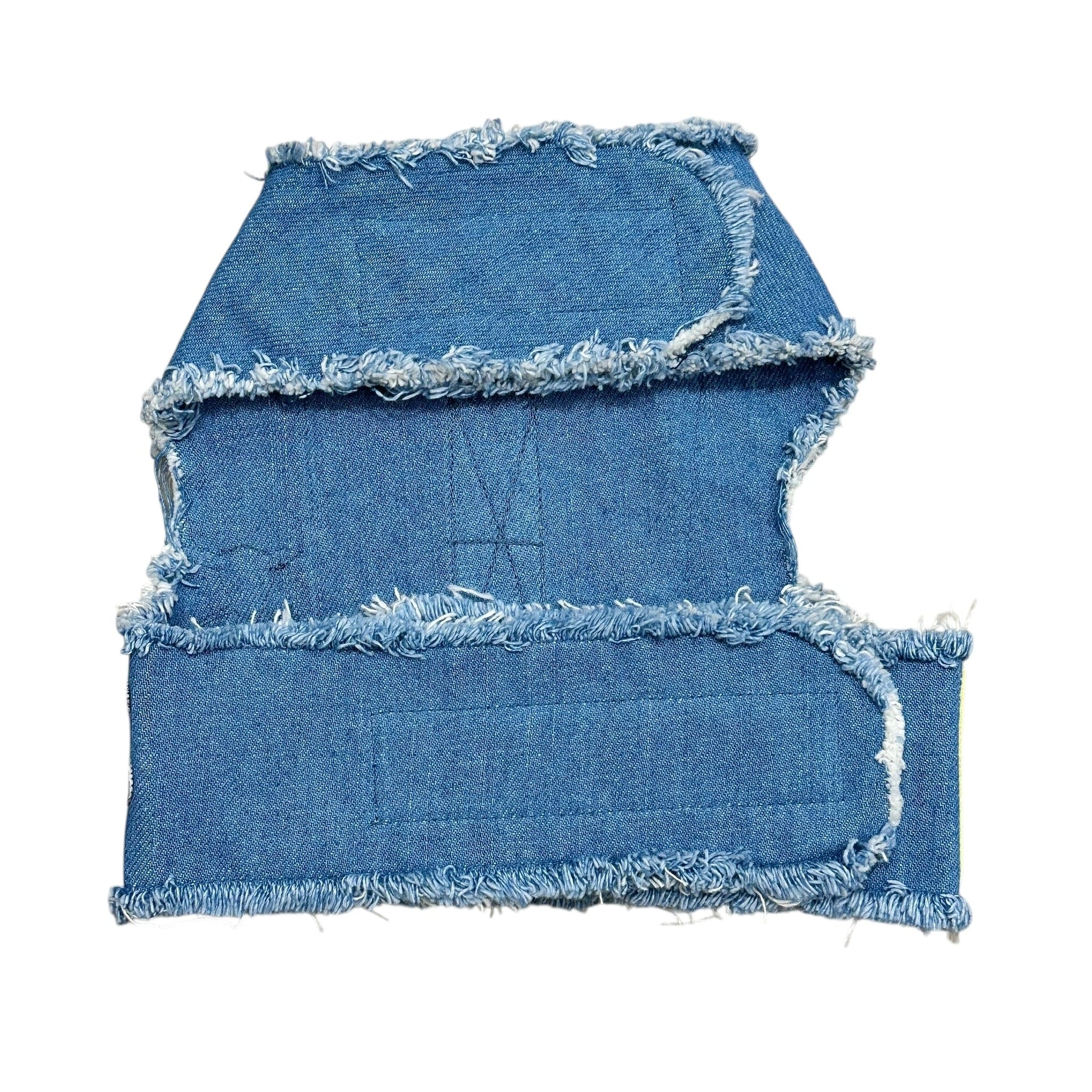 Heads or Tails Pup Country Denim Dog Harness