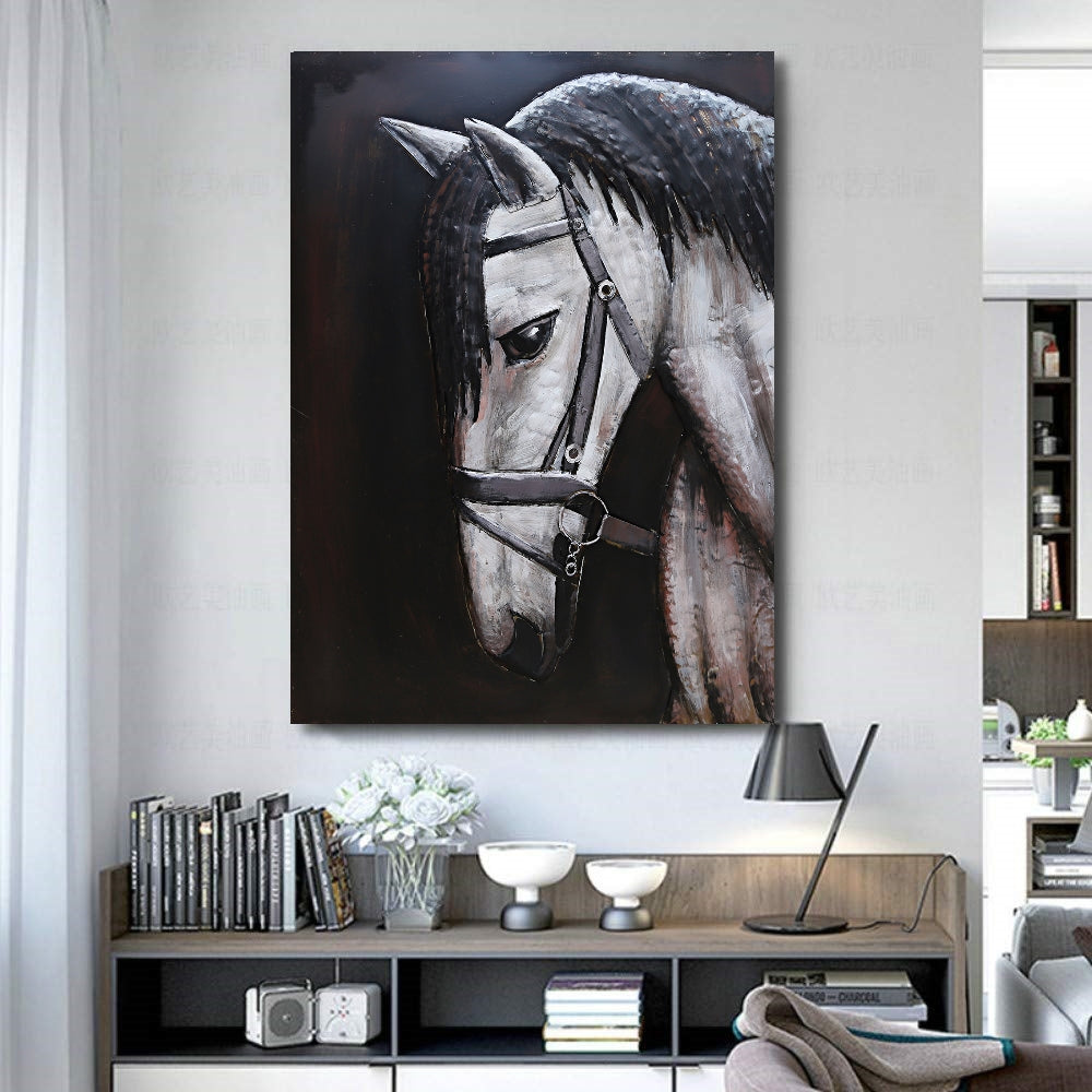 Wild Beauty 3-D Horse Head Wall Sculpture Hand Made Classic Artwork Art