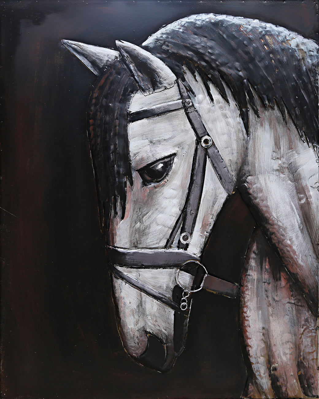 Wild Beauty 3-D Horse Head Wall Sculpture Hand Made Classic Artwork Art