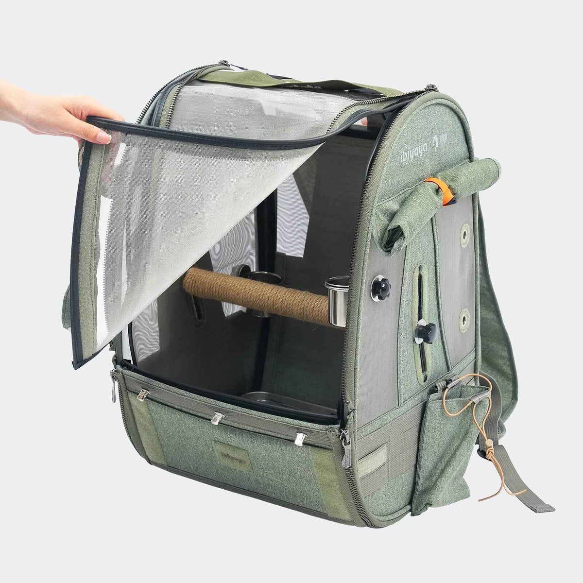 ibiyaya ibiyaya x BirdTricks Medium Size TrackPack, Backpack Bird Travel Carrier