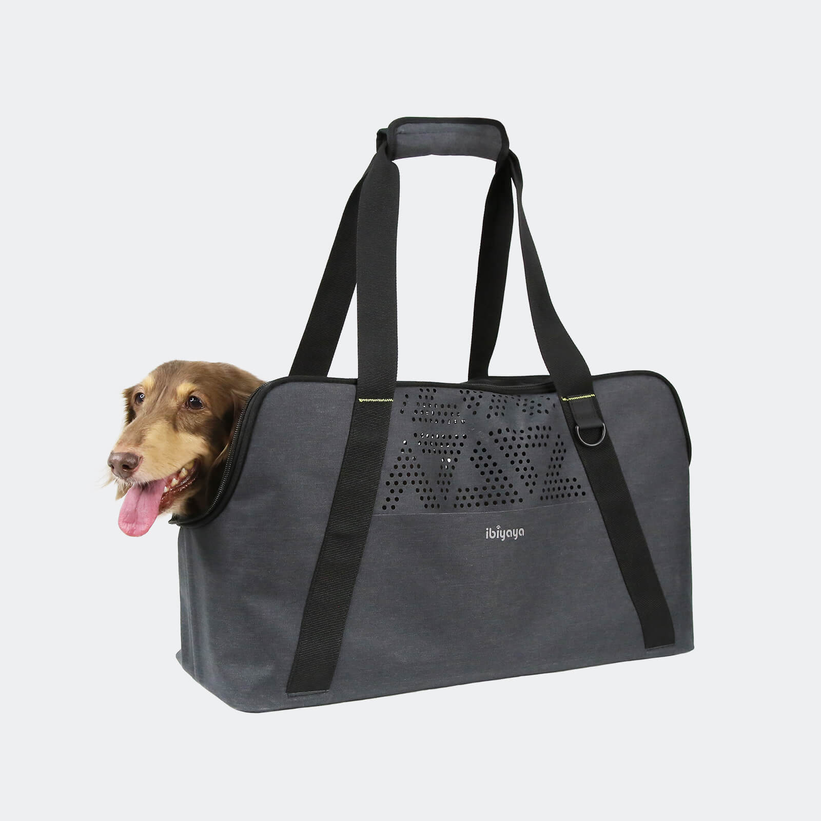 ibiyaya Dachshund Breezy Wanderer Fur-Free Pet Tote Bag