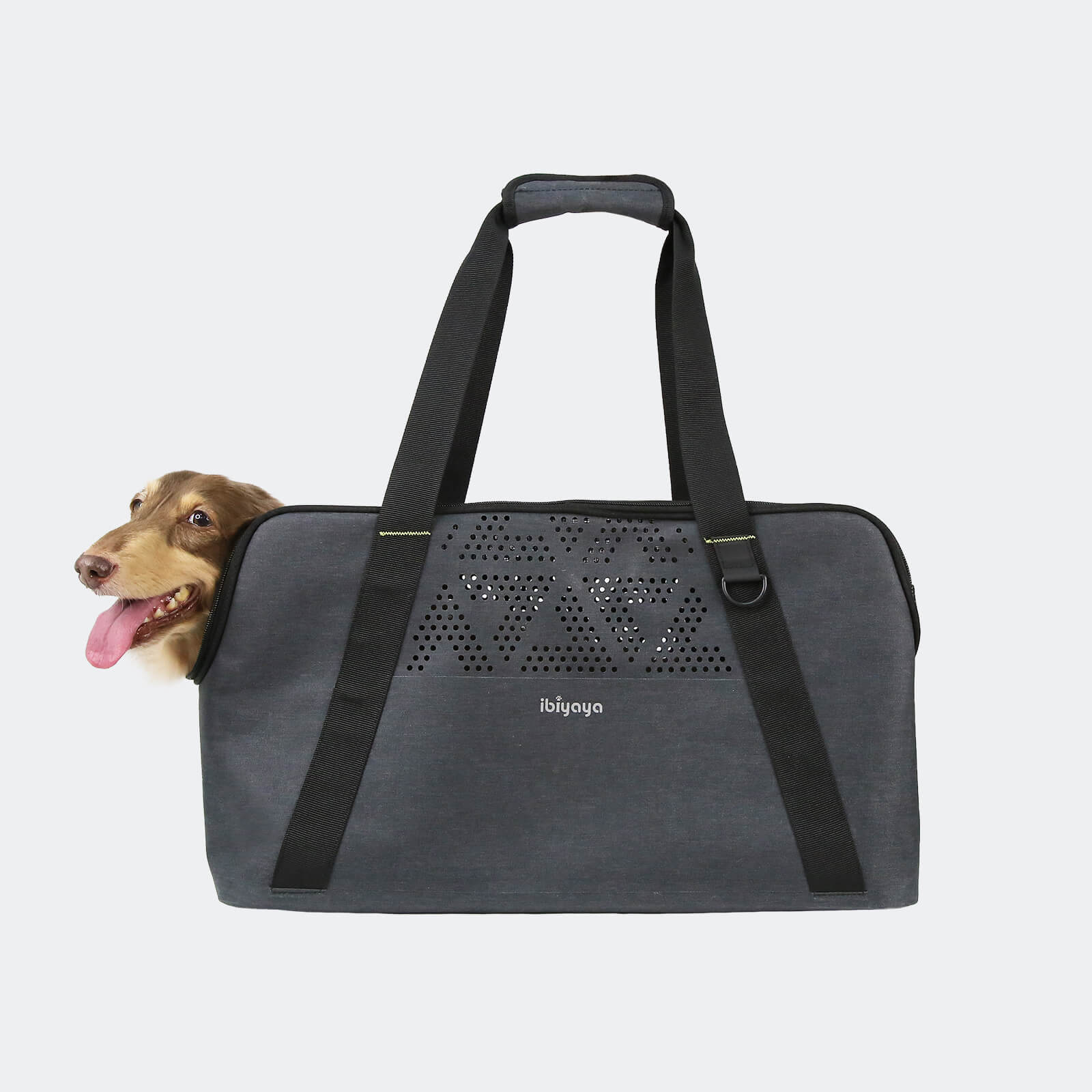 ibiyaya Dachshund Breezy Wanderer Fur-Free Pet Tote Bag