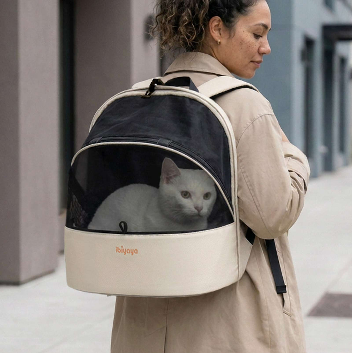 ibiyaya Panorama Zipper-Free Pet Carrier Backpack