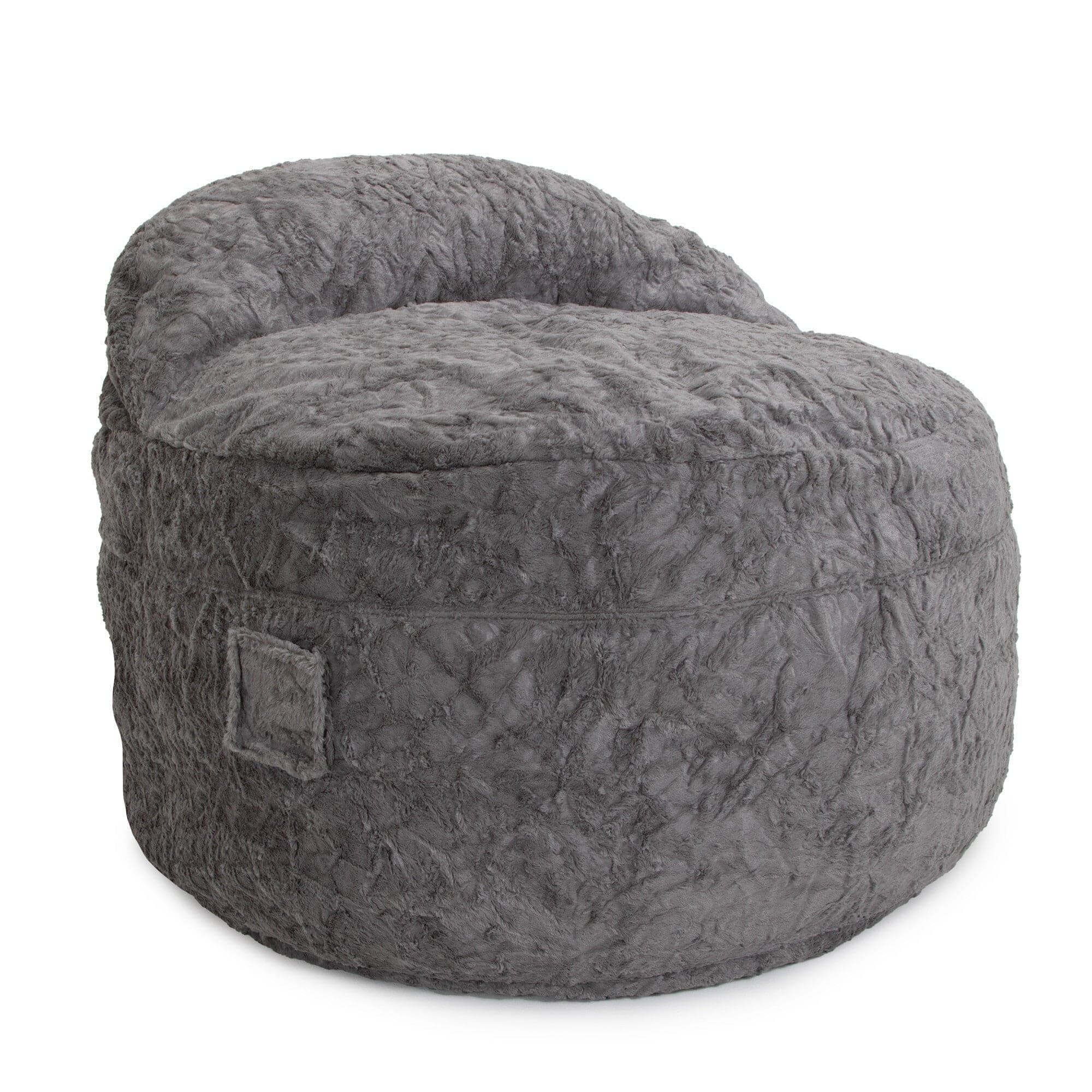 CordaRoy's Full Faux Fur Nest Convertible Bean Bag Chair
