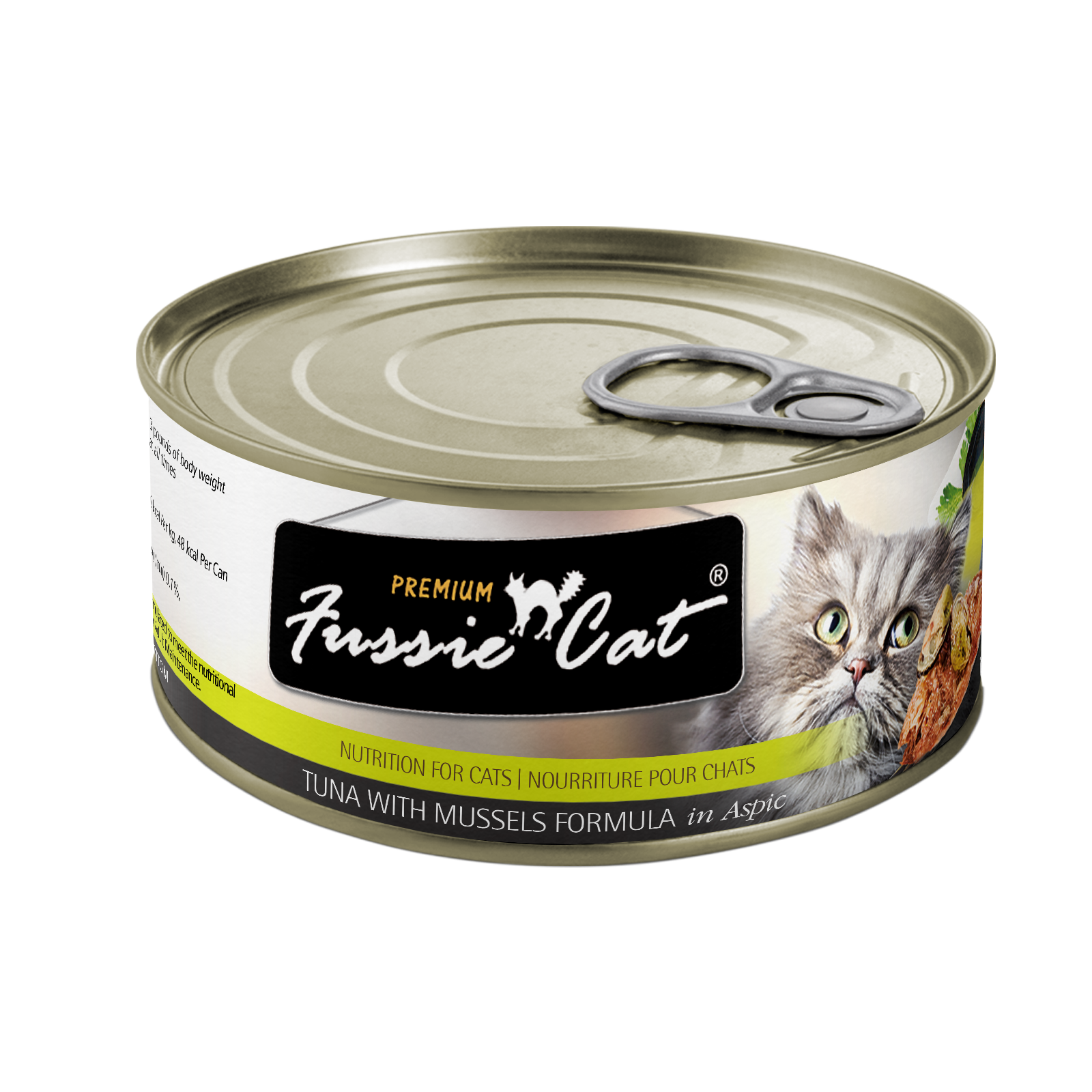 Fussie Cat Premium- Tuna With Mussels Formula In Aspic (2.82oz)